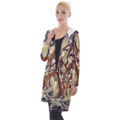 Tree Forest Woods Nature Landscape Hooded Pocket Cardigan