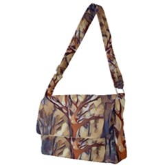 Tree Forest Woods Nature Landscape Full Print Messenger Bag