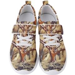 Tree Forest Woods Nature Landscape Men s Velcro Strap Shoes