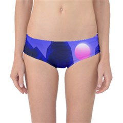 Mountains Dawn Landscape Sky Classic Bikini Bottoms