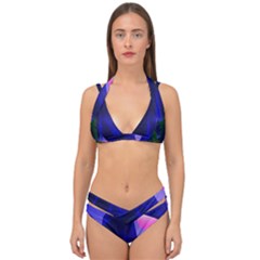 Mountains Dawn Landscape Sky Double Strap Halter Bikini Set