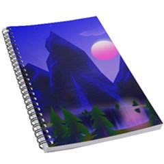 Mountains Dawn Landscape Sky 5 5  X 8 5  Notebook