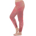 Palms Shadow On Living Coral Classic Winter Leggings View2