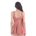 Palms Shadow On Living Coral Skater Dress Swimsuit View2