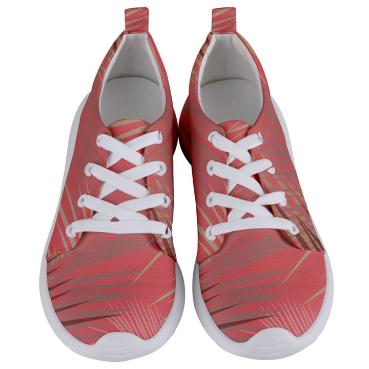 Palms Shadow On Living Coral Women s Lightweight Sports Shoes