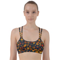 Pattern Background Ethnic Tribal Line Them Up Sports Bra