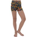 Pattern Background Ethnic Tribal Kids  Lightweight Velour Yoga Shorts View1