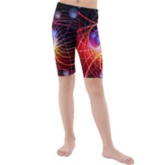 Physics Quantum Physics Particles Kids  Mid Length Swim Shorts by Pakrebo