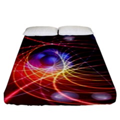 Physics Quantum Physics Particles Fitted Sheet (king Size) by Pakrebo