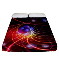 Physics Quantum Physics Particles Fitted Sheet (california King Size) by Pakrebo