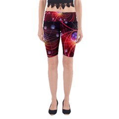 Physics Quantum Physics Particles Yoga Cropped Leggings