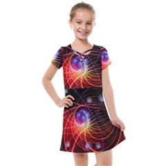 Physics Quantum Physics Particles Kids  Cross Web Dress by Pakrebo