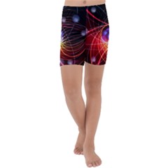 Physics Quantum Physics Particles Kids  Lightweight Velour Capri Yoga Leggings