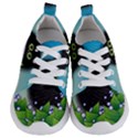 Kitten Black Furry Illustration Kids  Lightweight Sports Shoes View1