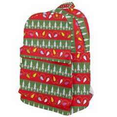 Christmas Papers Red And Green Classic Backpack