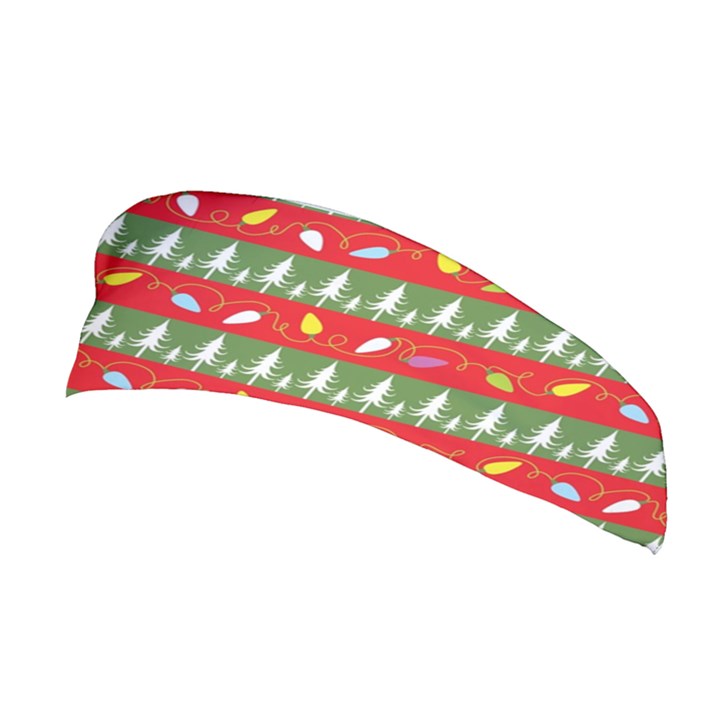 Christmas Papers Red And Green Stretchable Headband