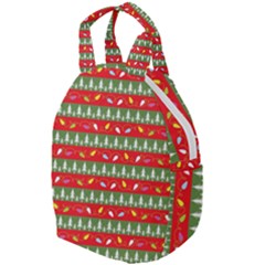 Christmas Papers Red And Green Travel Backpacks