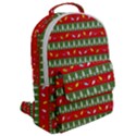 Christmas Papers Red And Green Flap Pocket Backpack (Large) View2