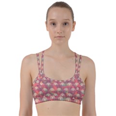 Colorful Background Abstract Line Them Up Sports Bra