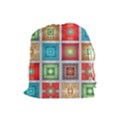 Tiles Pattern Background Colorful Drawstring Pouch (Large) View1