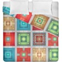 Tiles Pattern Background Colorful Duvet Cover Double Side (King Size) View2