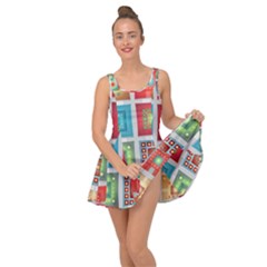 Tiles Pattern Background Colorful Inside Out Casual Dress