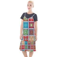 Tiles Pattern Background Colorful Camis Fishtail Dress by Pakrebo