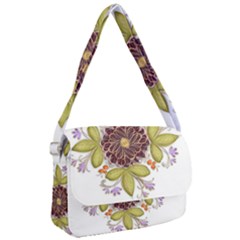 Flowers Decorative Flowers Pattern Courier Bag by Pakrebo