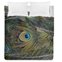 Peacock Tail Feathers Close Up Duvet Cover Double Side (Queen Size) View1