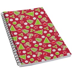 Christmas Paper Scrapbooking Pattern 5 5  X 8 5  Notebook