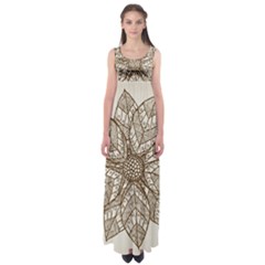 Flower Mandala Christmas Xmas Empire Waist Maxi Dress