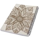 Flower Mandala Christmas Xmas 5.5  x 8.5  Notebook View2