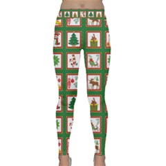 Christmas Paper Christmas Pattern Classic Yoga Leggings by Pakrebo