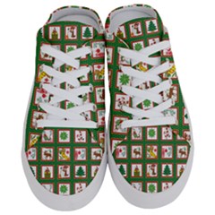 Christmas Paper Christmas Pattern Half Slippers