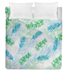 Pattern Feather Fir Colorful Color Duvet Cover Double Side (queen Size) by Pakrebo