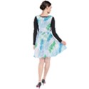 Pattern Feather Fir Colorful Color Plunge Pinafore Dress View2