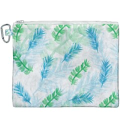 Pattern Feather Fir Colorful Color Canvas Cosmetic Bag (xxxl)