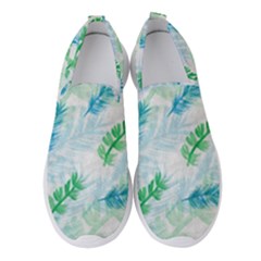 Pattern Feather Fir Colorful Color Women s Slip On Sneakers