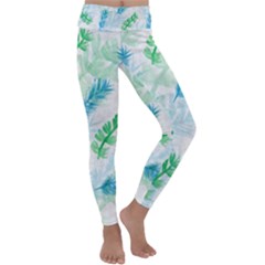 Pattern Feather Fir Colorful Color Kids  Lightweight Velour Classic Yoga Leggings