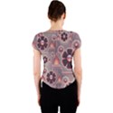 Background Floral Flower Stylised Crew Neck Crop Top View2