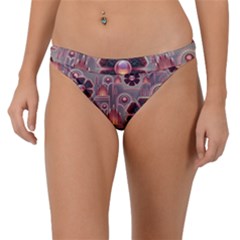 Background Floral Flower Stylised Band Bikini Bottom