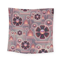 Background Floral Flower Stylised Square Tapestry (small) by Pakrebo