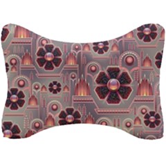 Background Floral Flower Stylised Seat Head Rest Cushion