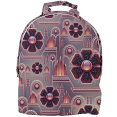 Background Floral Flower Stylised Mini Full Print Backpack