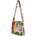 Christmas Bird Floral Berry Zipper Messenger Bag View2