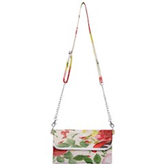 Christmas Bird Floral Berry Mini Crossbody Handbag by Pakrebo