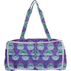 Background Floral Pattern Purple Multi Function Bag