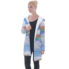 Rainbow Clouds Intimacy Intimate Longline Hooded Cardigan