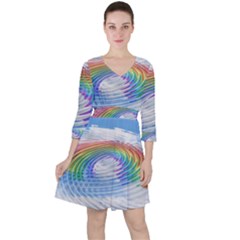 Rainbow Clouds Intimacy Intimate Ruffle Dress