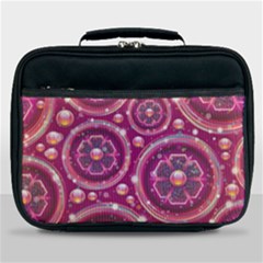 Abstract Background Floral Glossy Lunch Bag